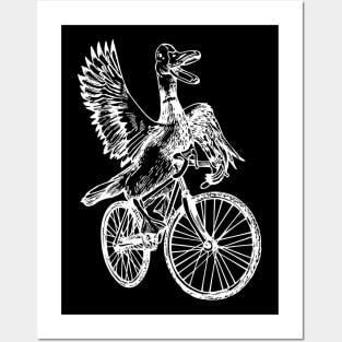 SEEMBO Duck Cycling Bicycle Cyclist Bicycling Biking Bike Posters and Art